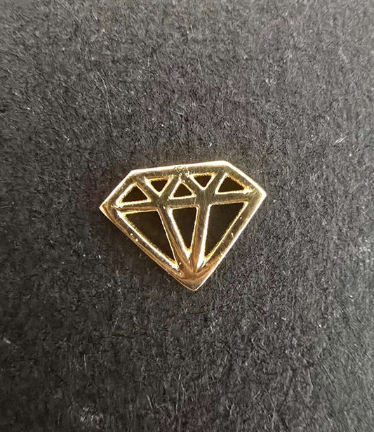 Charm Oro 18k Diamonds - Gema dental con diamante auténtico