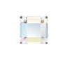 Crystal Mini Square AB GlowGems