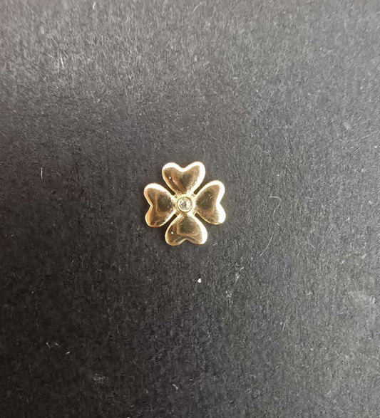 Charm Oro 18k Clover with