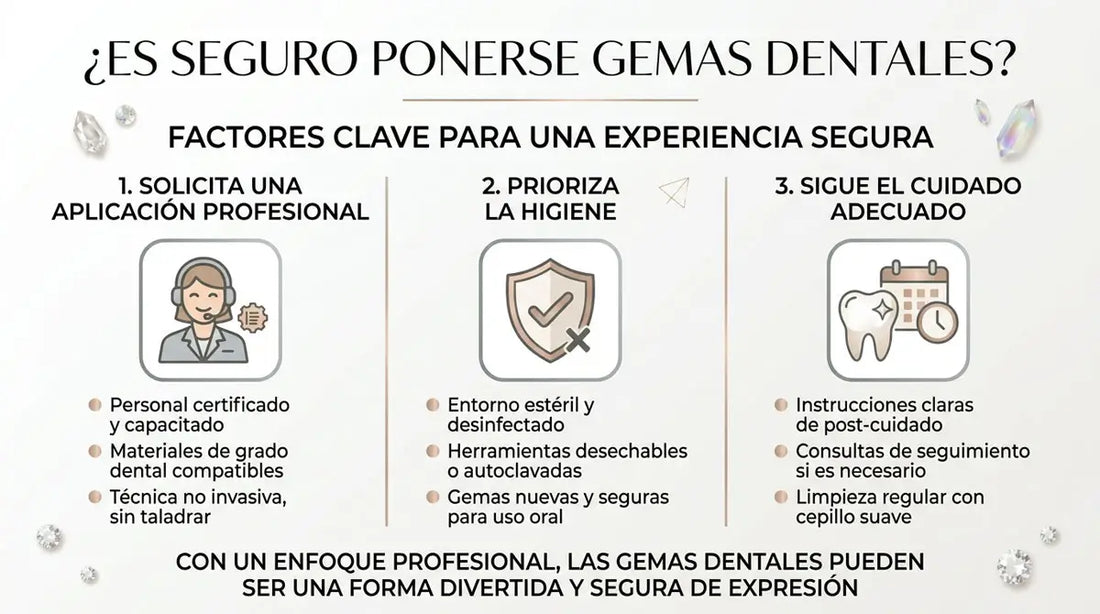¿Es seguro ponerse gemas dentales? Todo lo que debes saber