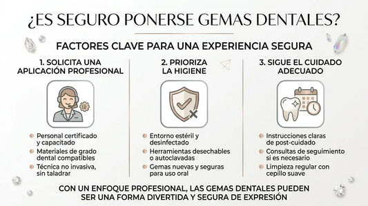 ¿Es seguro ponerse gemas dentales? Todo lo que debes saber
